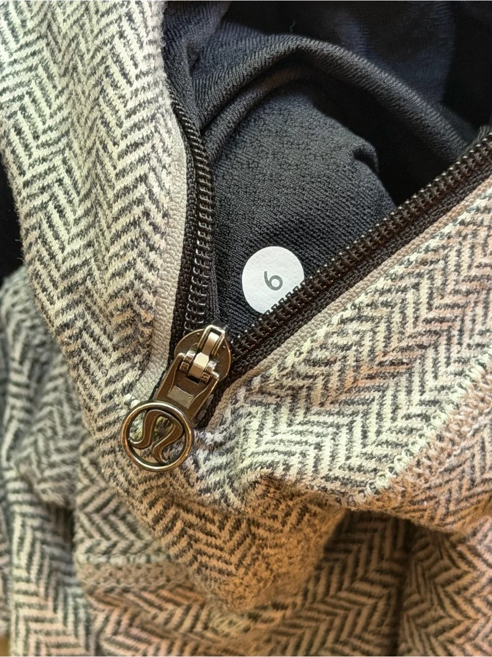 Lululemon Athletica Black & Gray Quarter-Zip Pullover Jacket